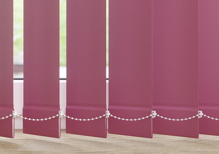 Roma, Cerise Pink - Vertical Blind Slats - Image 3